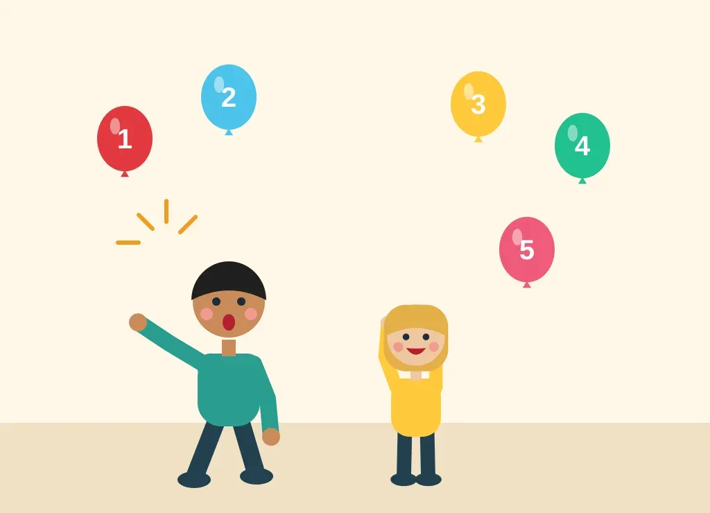Illustration: Balloon Pop Countdown