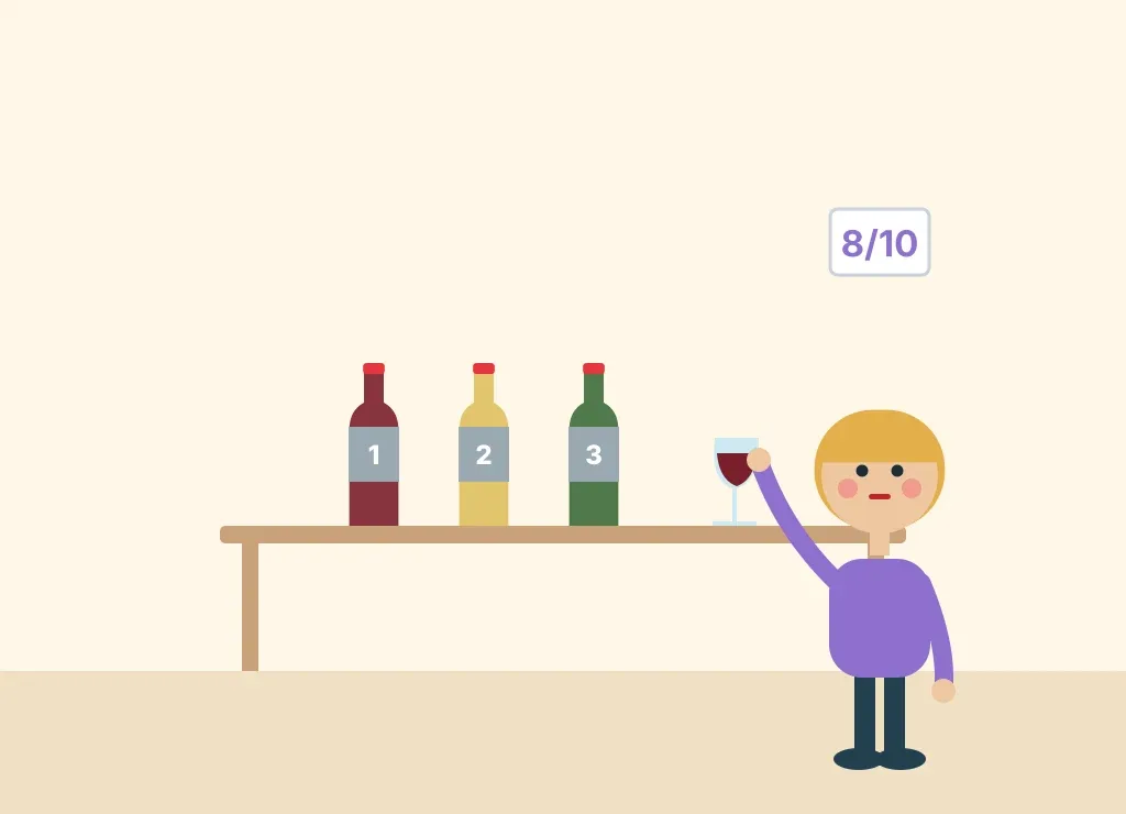 Illustration: Blind Wine Tasting