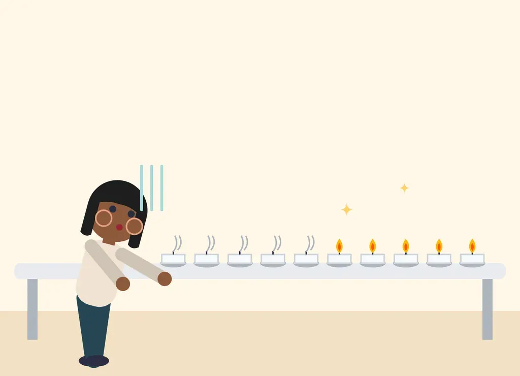 Illustration: Candles in One Breath