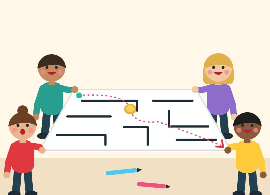 Illustration: The Coin Maze (Coordination and Teamwork)