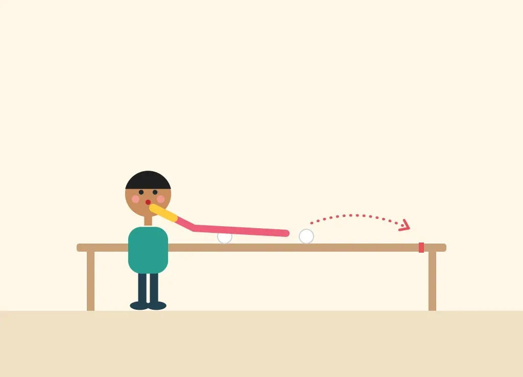 Illustration: Cotton Ball Race