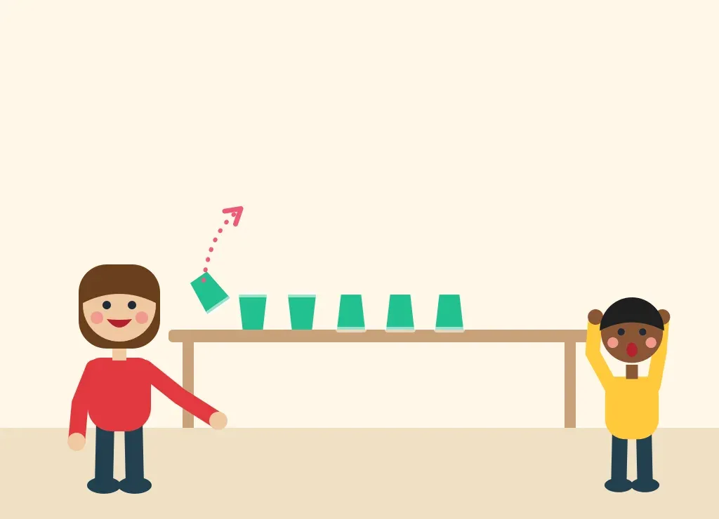 Illustration: Cup Flip Race