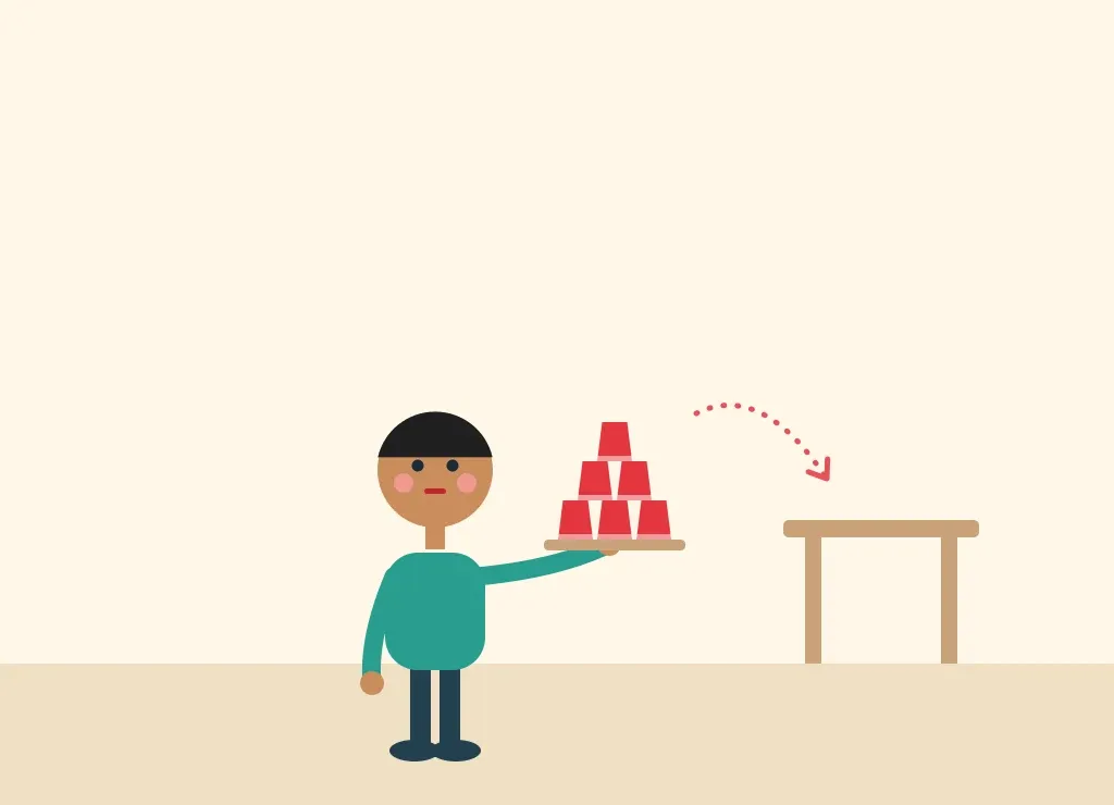 Illustration: Cup Pyramid Walk
