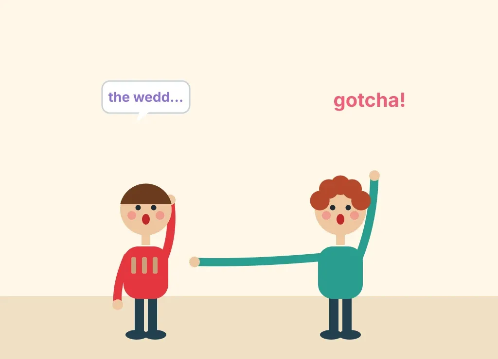 Illustration: Don't Say "Wedding"
