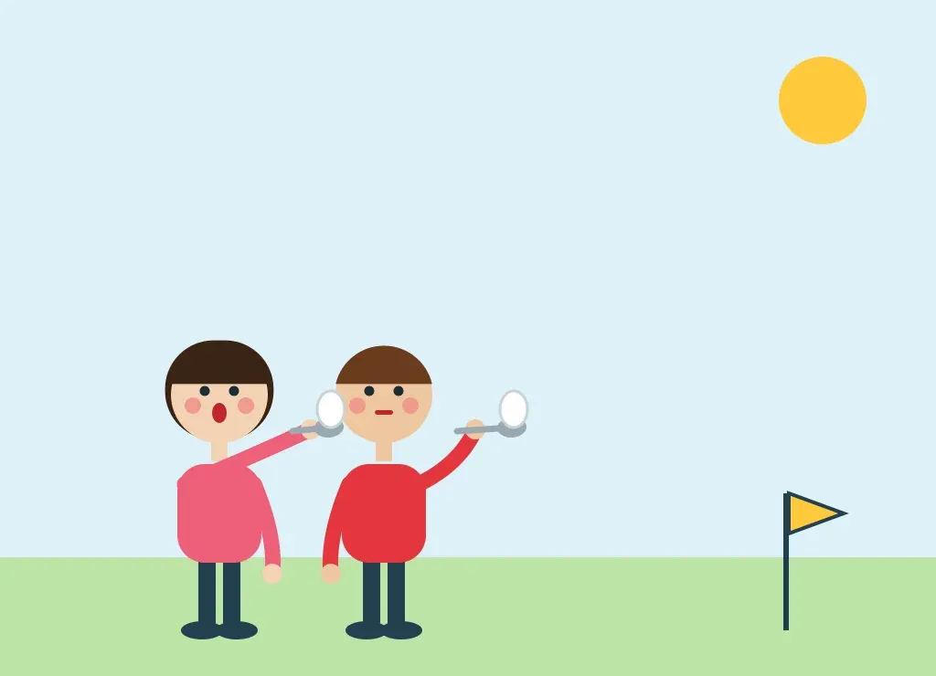 Illustration: Egg and Spoon Race