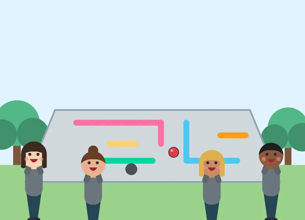 Illustration: Giant Group Maze
