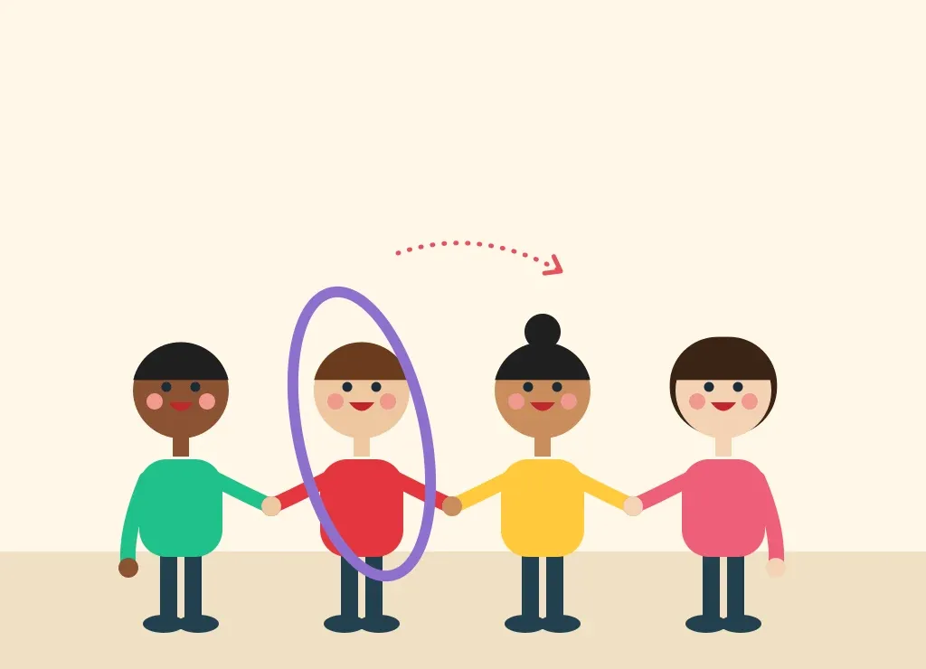 Illustration: Hula Hoop Chain