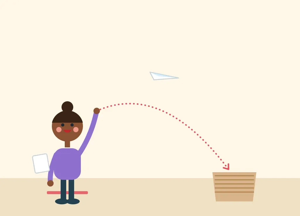 Illustration: Paper Plane Target