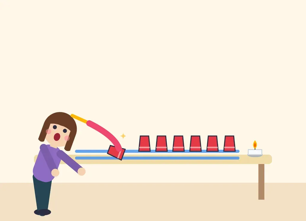 Illustration: Party Blower Cup Knockdown