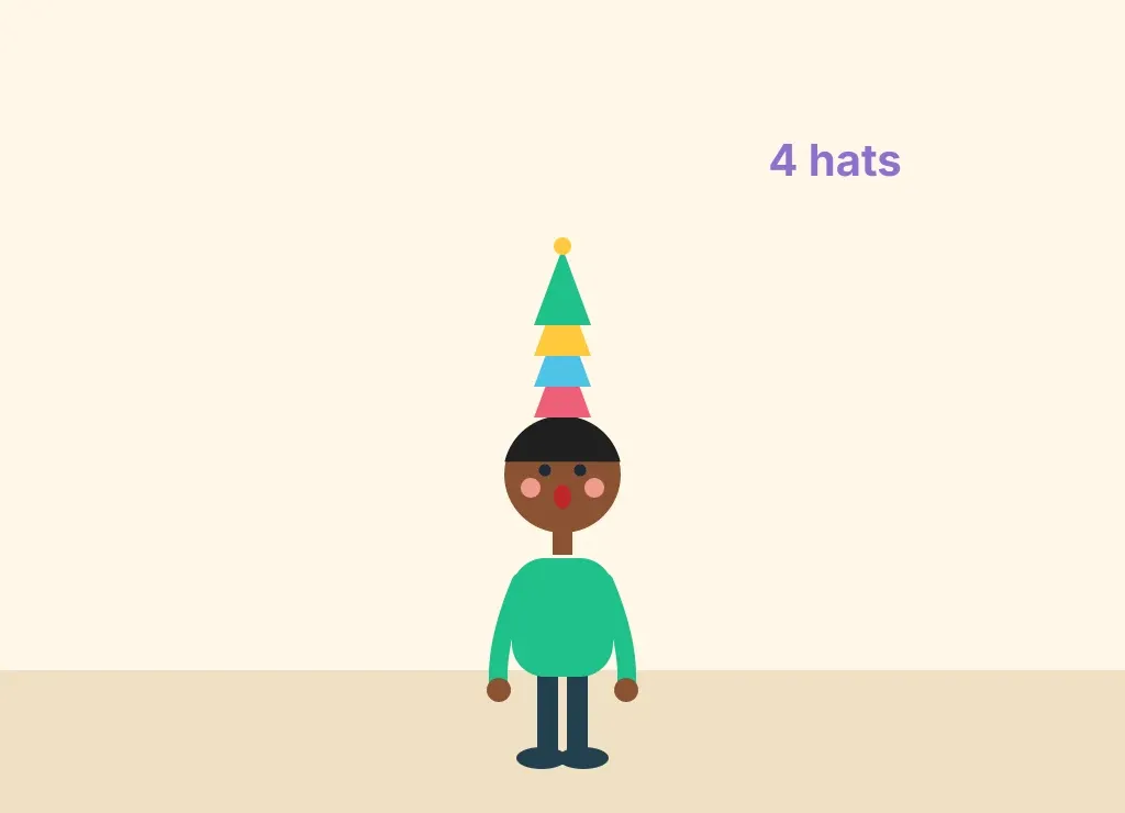 Illustration: Party Hat Stack
