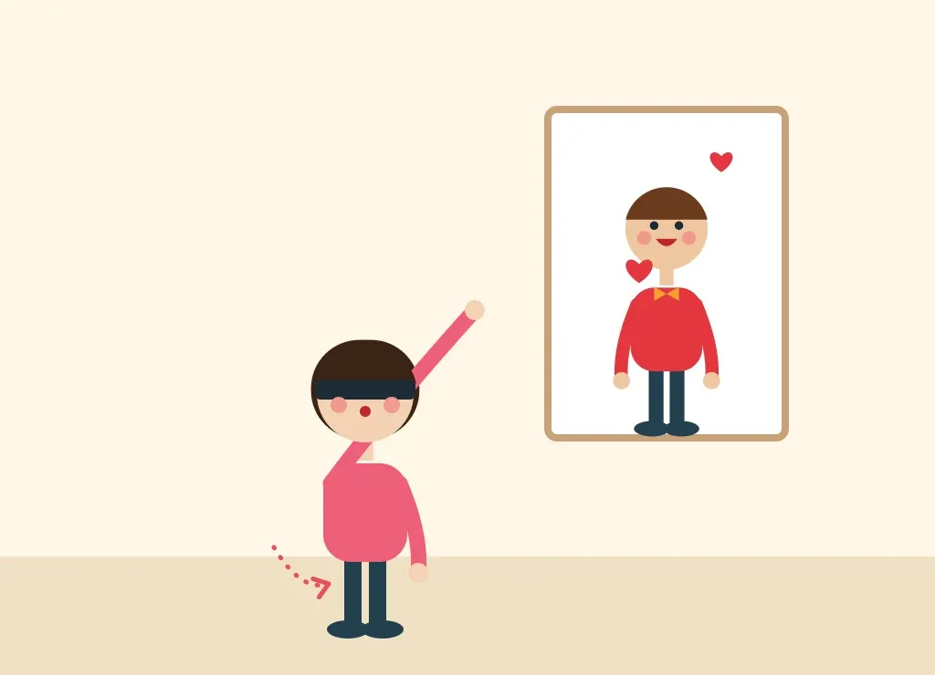 Illustration: Pin the Kiss