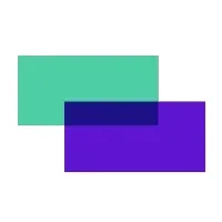 Rows logo: overlapping green and purple rectangles