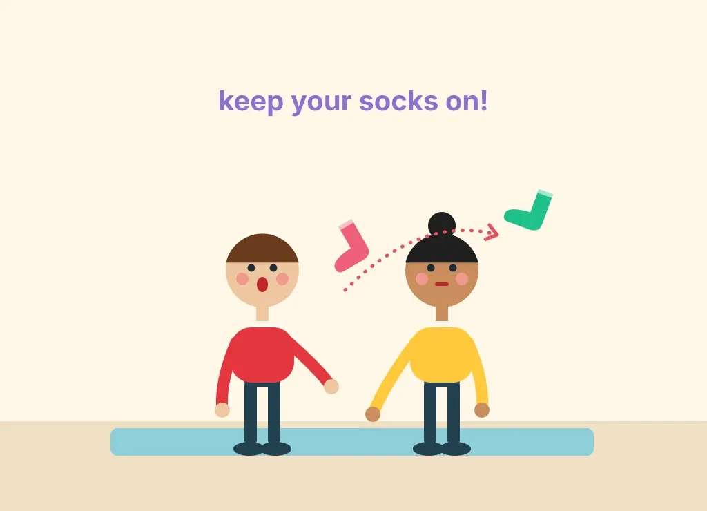 Illustration: Sock Wrestling