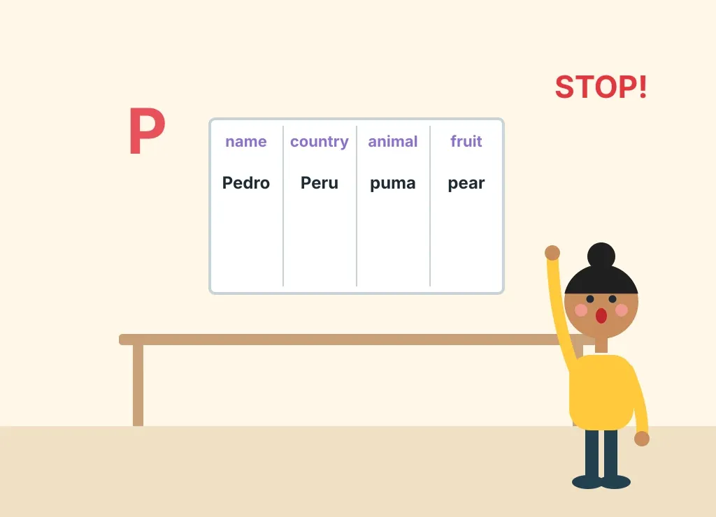 Illustration: Stop! (Categories)