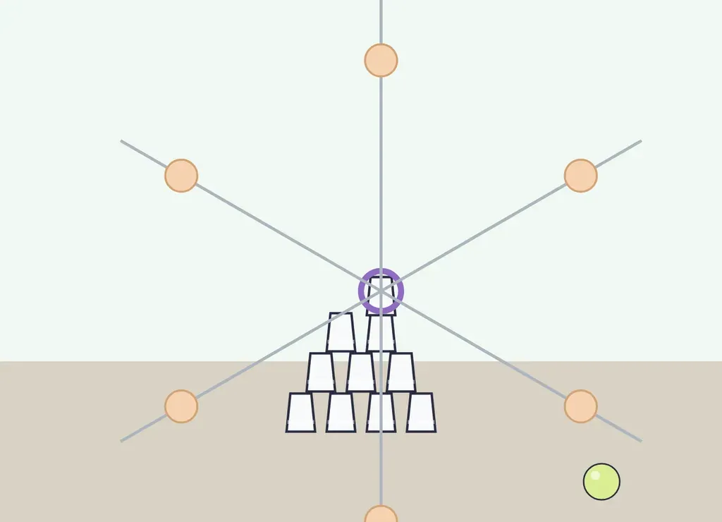 Illustration: String Cup Pyramid