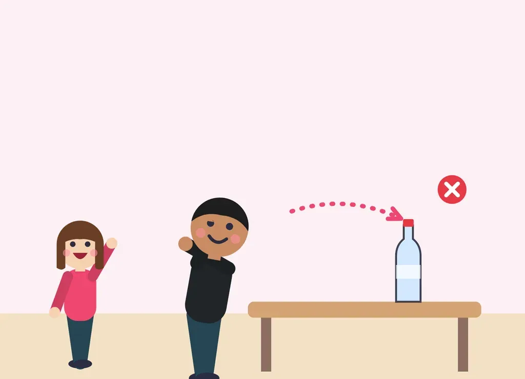Illustration: Touch the Bottle with One Eye